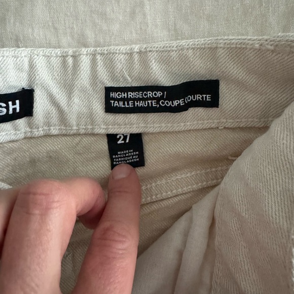 Cream jeans size 27 perfect condition - Picture 2 of 3